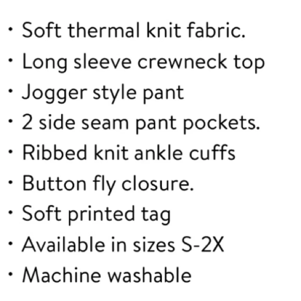 George Men”s Thermal Knit Sleep Set